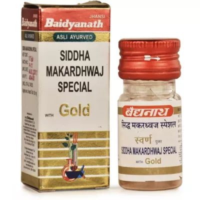 Baidyanath Siddha Makardhwaj (Swarna Moti Amber Yukta)