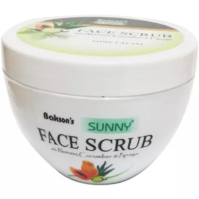 Bakson Sunny Face Scrub with Aloe Vera, Cucumber, Papaya AYUSH Upchar