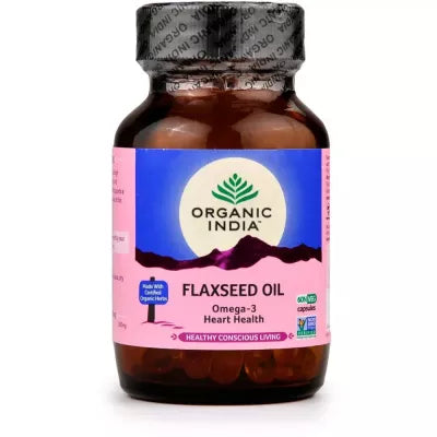 Organic India Flaxseed Oil Caps with Omega 3